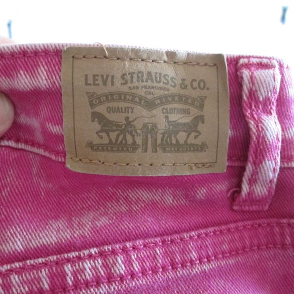 Levi's Girls Hot Pink 710 Super Skinny Jeans w\ Adjustable Waist Size 10… - Picture 9 of 11